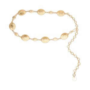 4457 Women's Kismet Gold Chain Belt, S/m